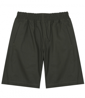 CLOTHES - MID-LENGTH SHORTS WITH ELASTICATED WAIST IN COTTON