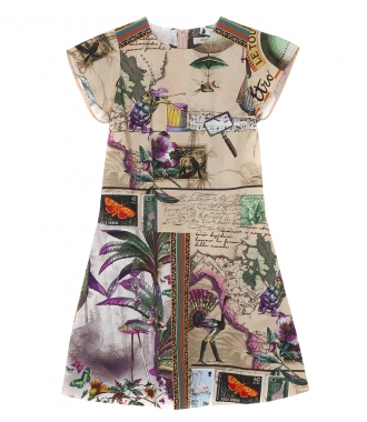 ETRO - BUTTERFLY PRINT FLARED DRESS